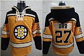 Boston Bruins 27 ORR Yellow All Stitched Pullover Hoodie,baseball caps,new era cap wholesale,wholesale hats